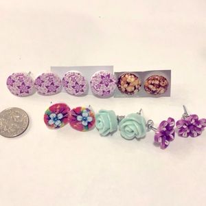 6- pairs of earrings